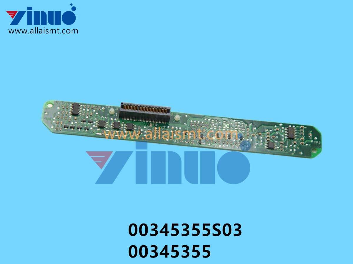 00345355S03 00345355 SIEMENS ASM SIPLACE CONTROL PCB FOR 3X8MM S FEEDER (2) 00345355S03 00345355 SIEMENS ASM SIPLACE CONTROL PCB FOR 3X8MM S FEEDER