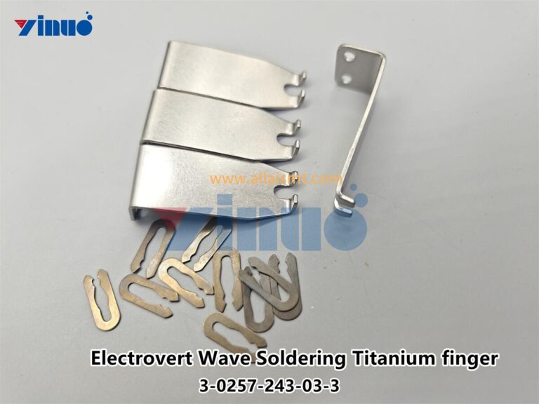 Wave soldering fingers 3-0257-243-03-3 ELECTROVERT FINGER,RIGID,TITANIUM,STRAIGHT L 1.59mm