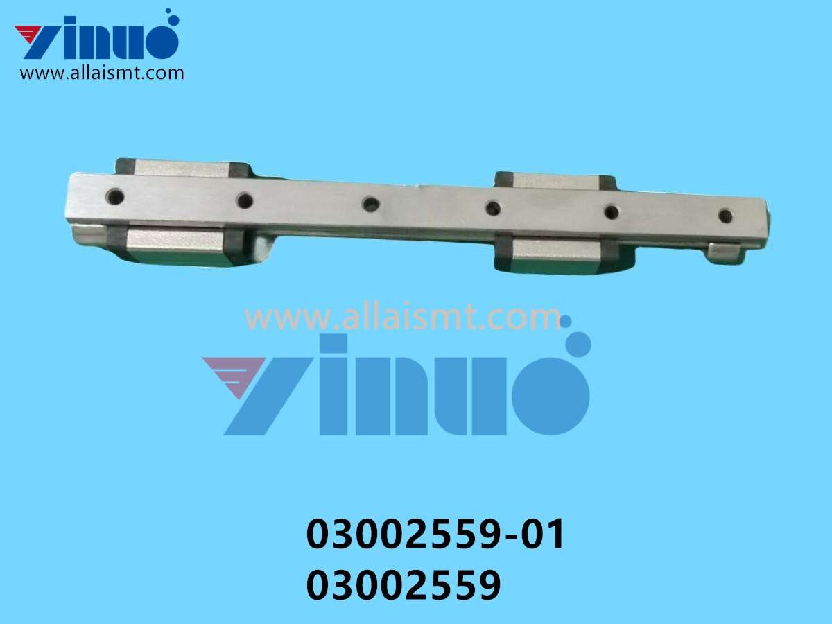 03002559-01 03002559 SIEMENS ASM GUIDE RAIL Z-AXIS TWIN-HEAD (1) 03002559-01 03002559 SIEMENS ASM GUIDE RAIL Z-AXIS TWIN-HEAD