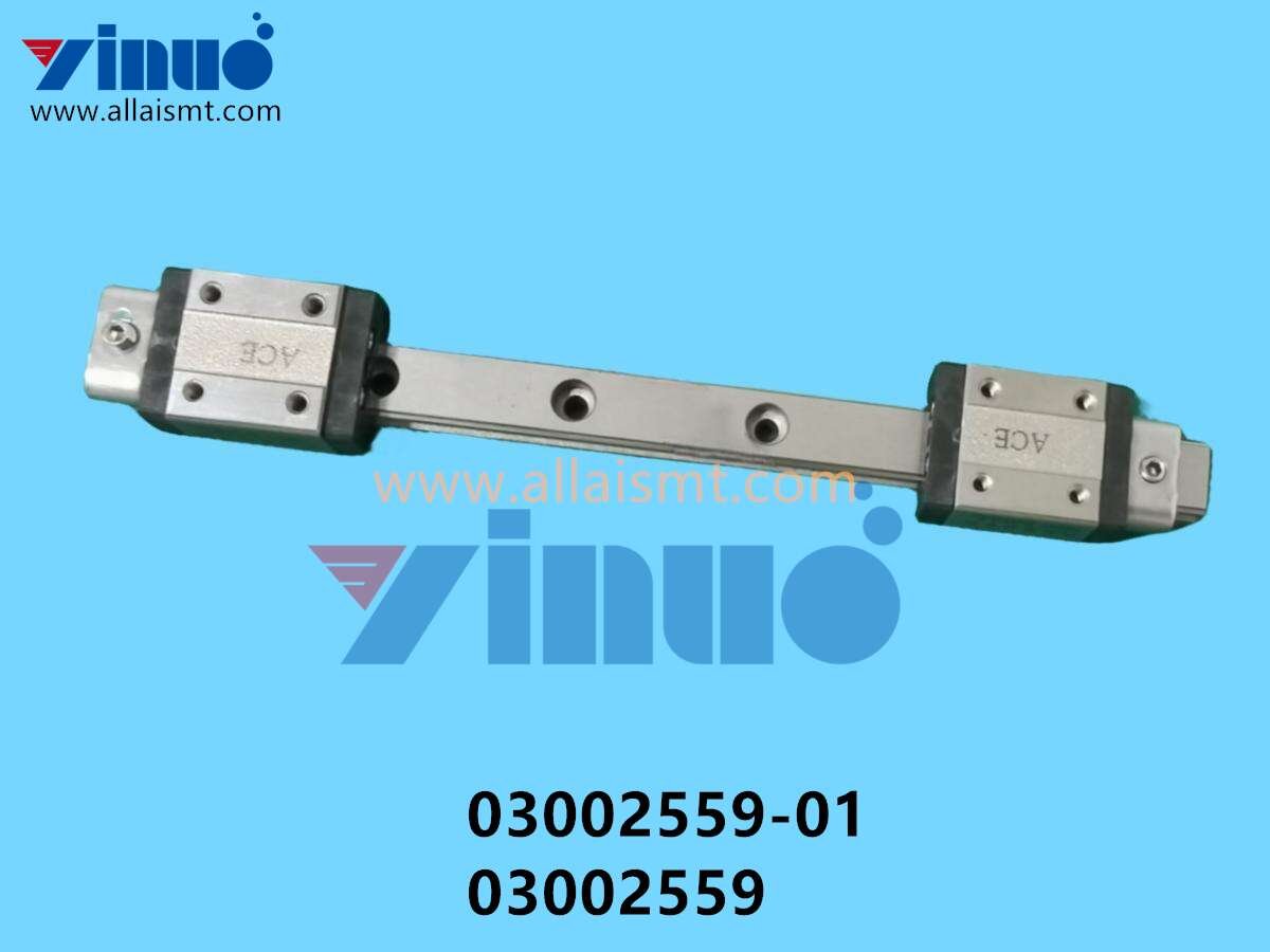 03002559-01 03002559 SIEMENS ASM GUIDE RAIL Z-AXIS TWIN-HEAD (2) 03002559-01 03002559 SIEMENS ASM GUIDE RAIL Z-AXIS TWIN-HEAD
