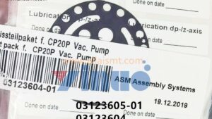 03123605-01 03123604 03123605 SIEMENS ASM VERSCHLEISSTEILPAKET F. CP20P VAC. PUMP