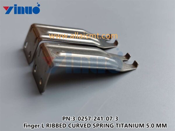 3-0257-241-07-3 finger L RIBBED CURVED SPRING TITANIUM 5.0 MM
