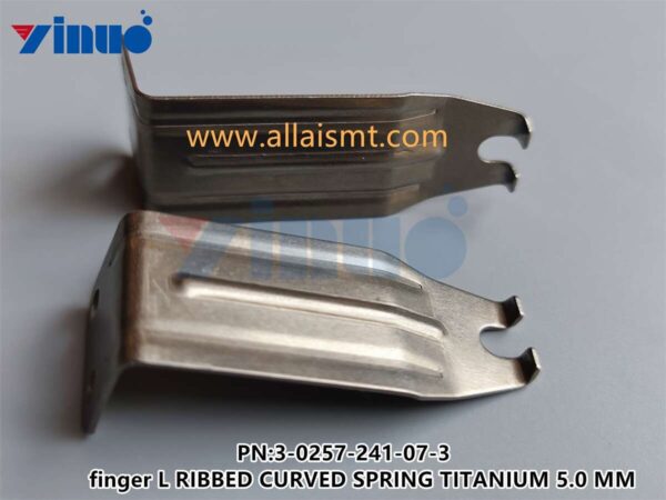 3-0257-241-07-3 finger L RIBBED CURVED SPRING TITANIUM 5.0 MM