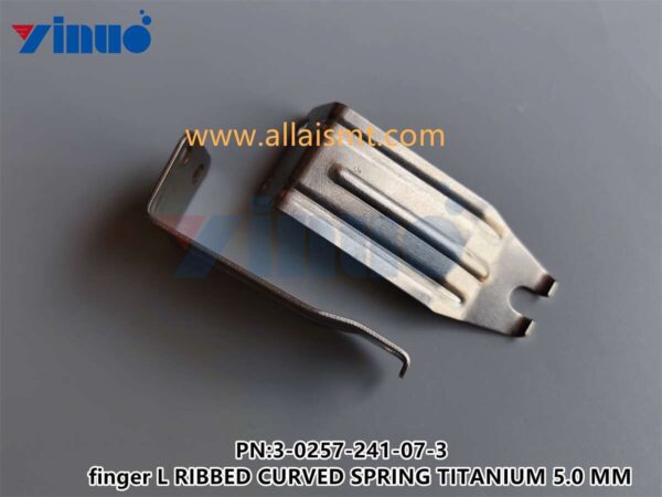 3-0257-241-07-3 finger L RIBBED CURVED SPRING TITANIUM 5.0 MM