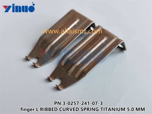 3-0257-241-07-3 finger L RIBBED CURVED SPRING TITANIUM 5.0 MM
