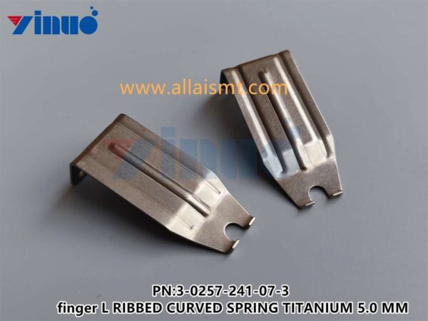 3-0257-241-07-3 finger L RIBBED CURVED SPRING TITANIUM 5.0 MM