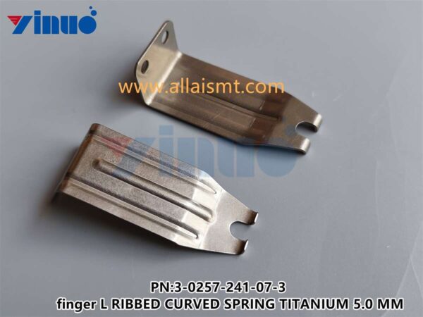 3-0257-241-07-3 finger L RIBBED CURVED SPRING TITANIUM 5.0 MM