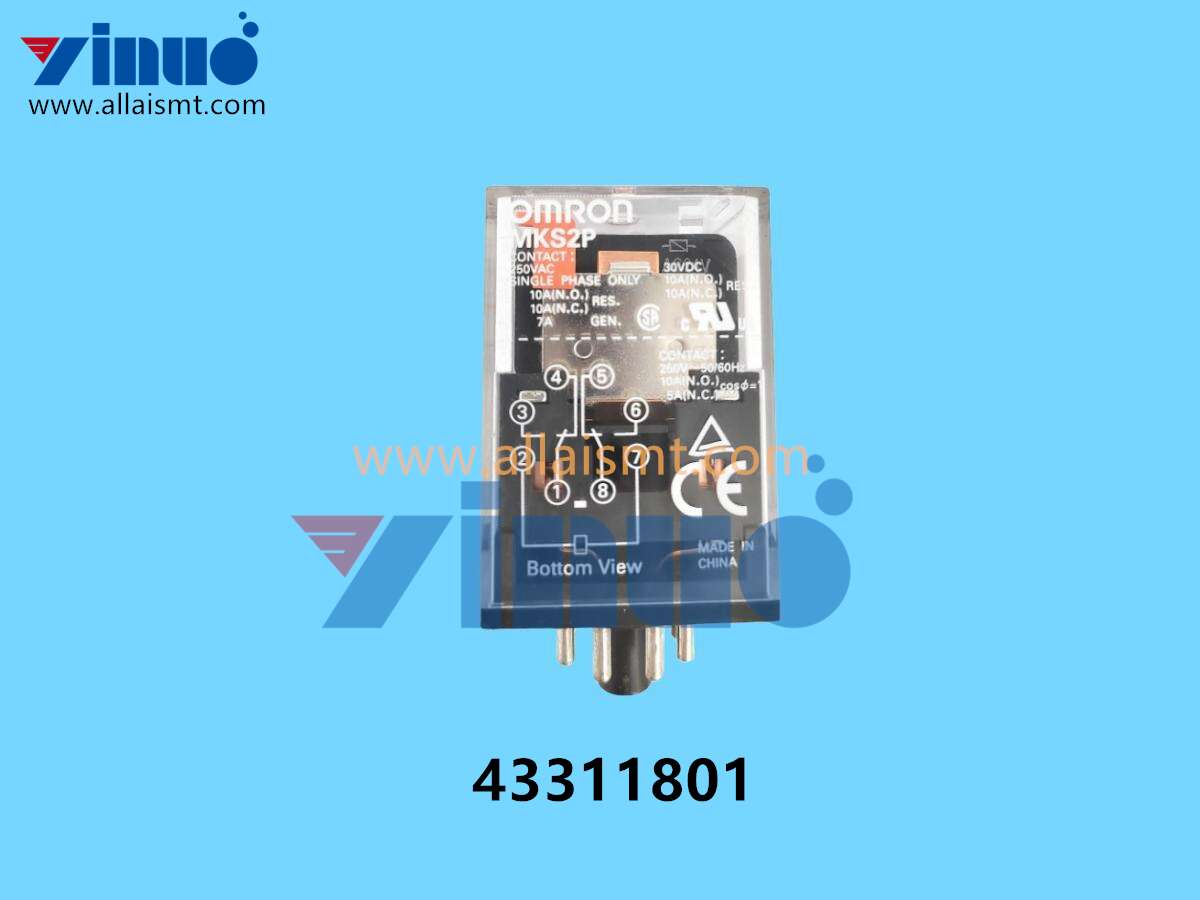 43311801 Universal AI RELAY,DPDT (4) 43311801 Universal AI RELAY,DPDT