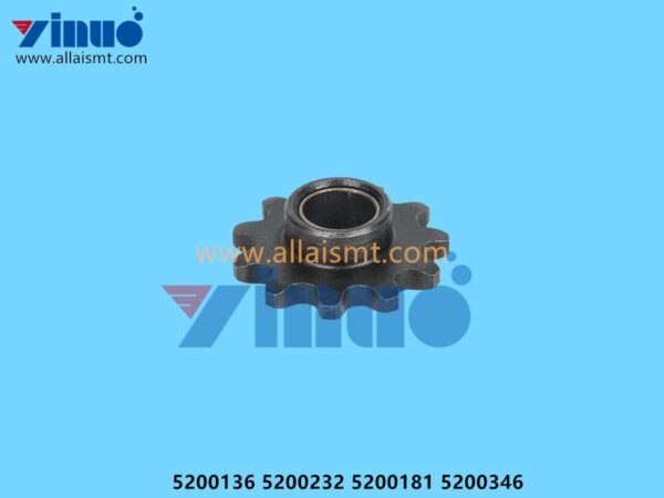 5200136 Gear 5200232 Axis 5200181 Copper gasket 5200346 Snap spring BTU