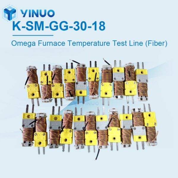 High-Temperature Thermocouple Type K, Exposed Tip, Plug, Furnace Temperature Tester Furnace Temperature Test Line