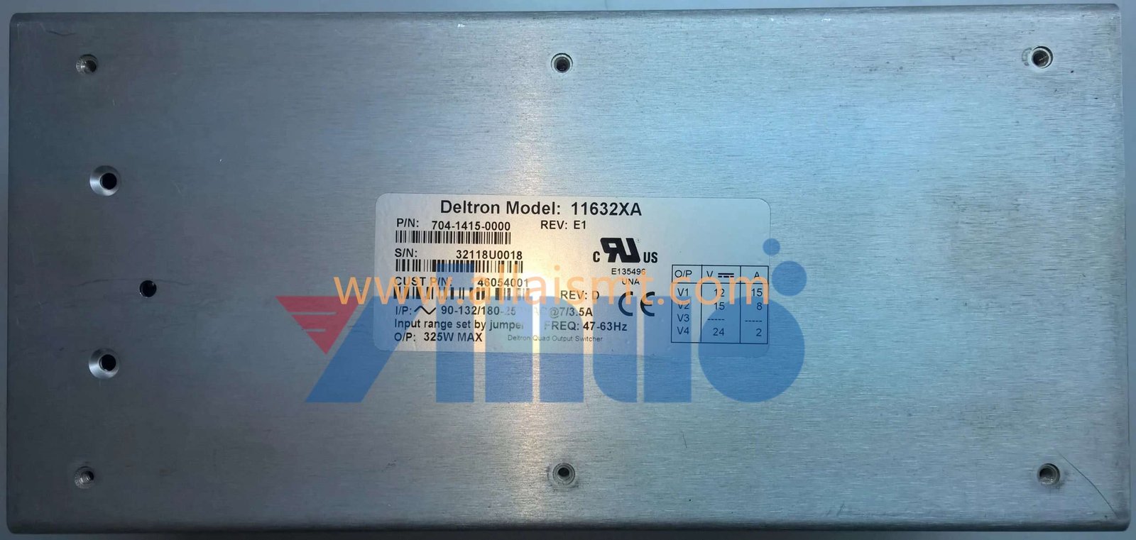 46054001 PS;115VAC; 12,15,24VDC;325W PDP