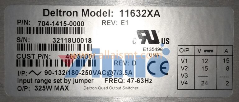 46054001 PS;115VAC; 12,15,24VDC;325W PDP