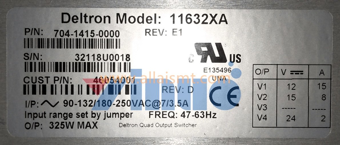 46054001 PS;115VAC; 12,15,24VDC;325W PDP
