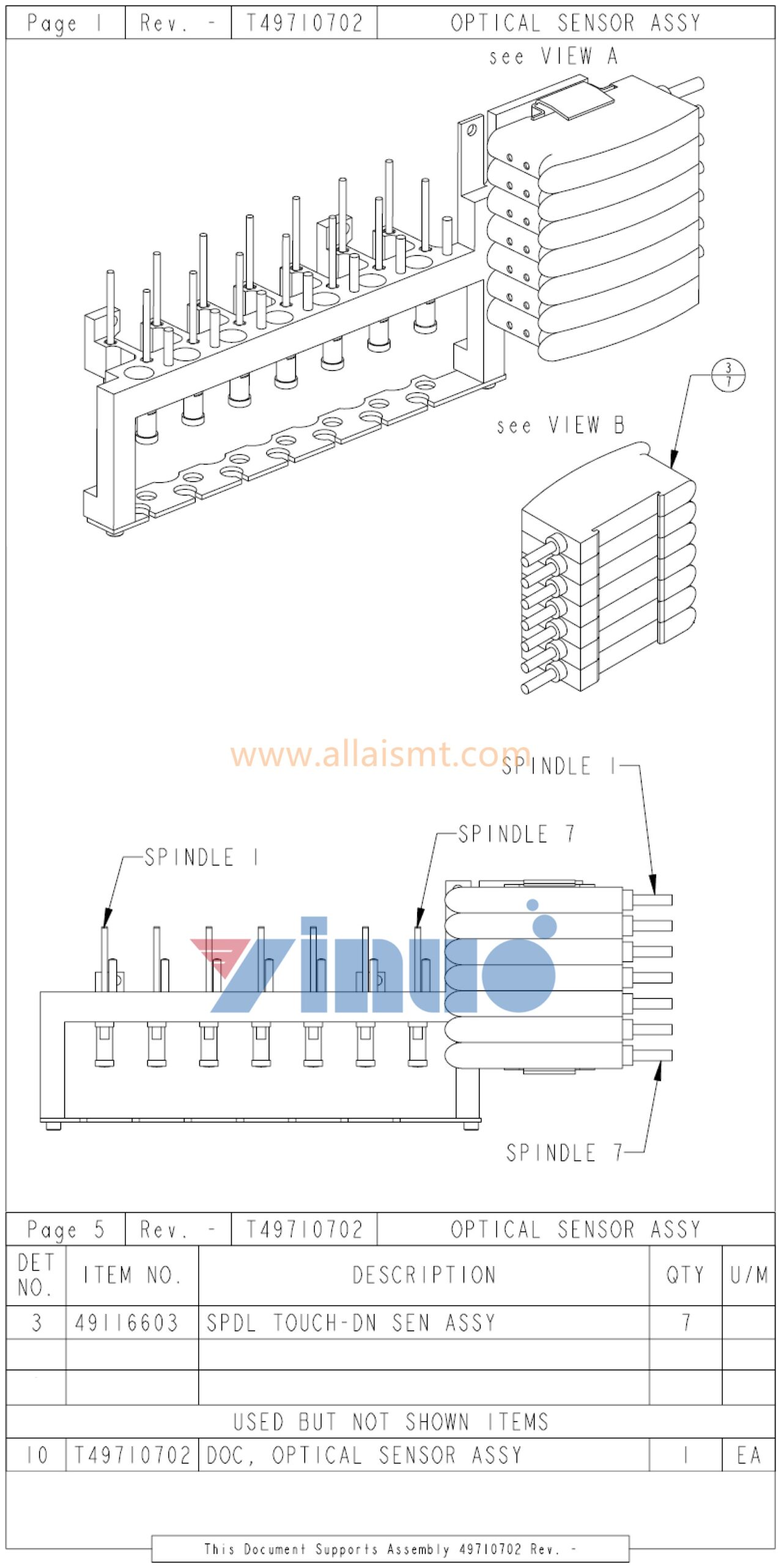 49116603 SPDL TOUCH -DN SEN ASSY
