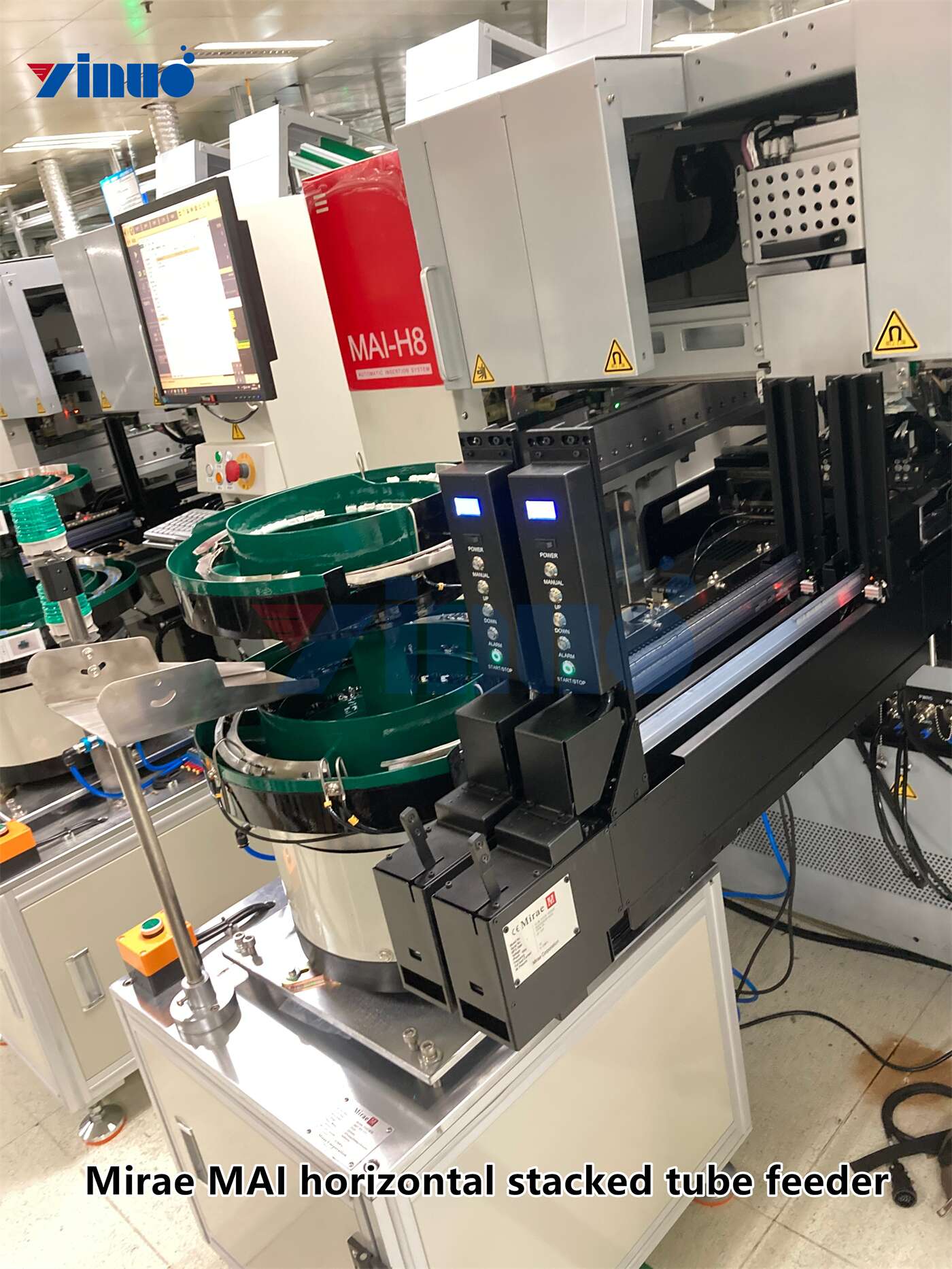 Mirae MAI horizontal stacked tube feeder