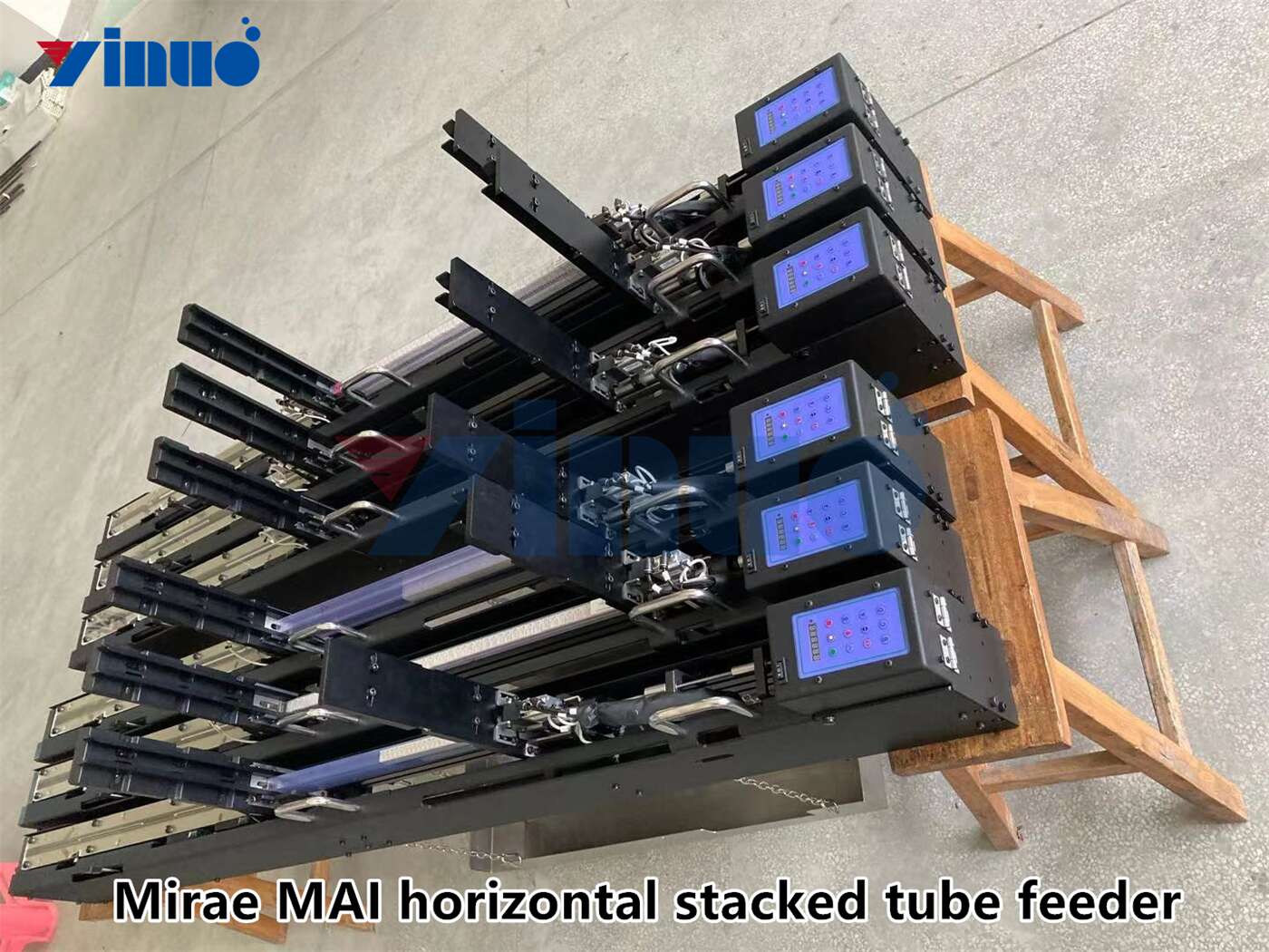 Mirae MAI horizontal stacked tube feeder