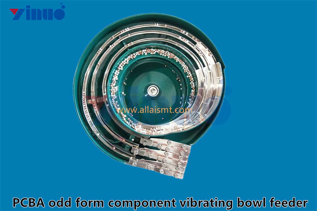 PCBA odd form component vibrating bowl feeder