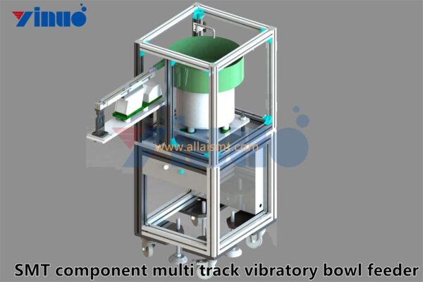 SMT component multi track vibratory bowl feeder