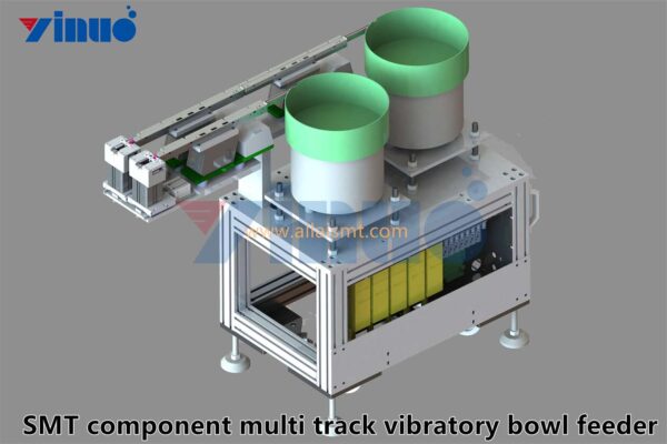 SMT component multi track vibratory bowl feeder