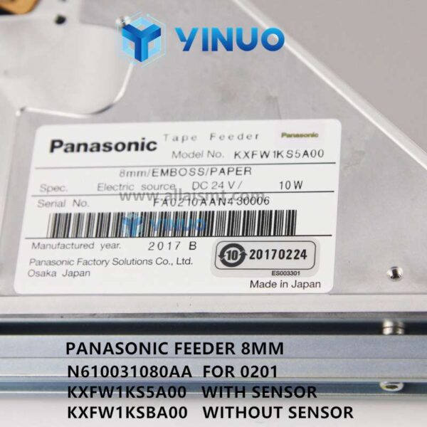 PANASONIC FEEDER 8MM N610031080AA KXFW1KS5AO0 KXFW1KSBA00