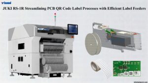 JUKI RS-1R Streamlining PCB QR Code Label Processes with Efficient Label Feeders